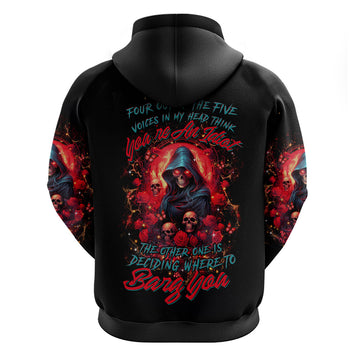 Rose Queen Hoodie Four Out Of The Five Voices In My Head Think You re An Idiot DT01