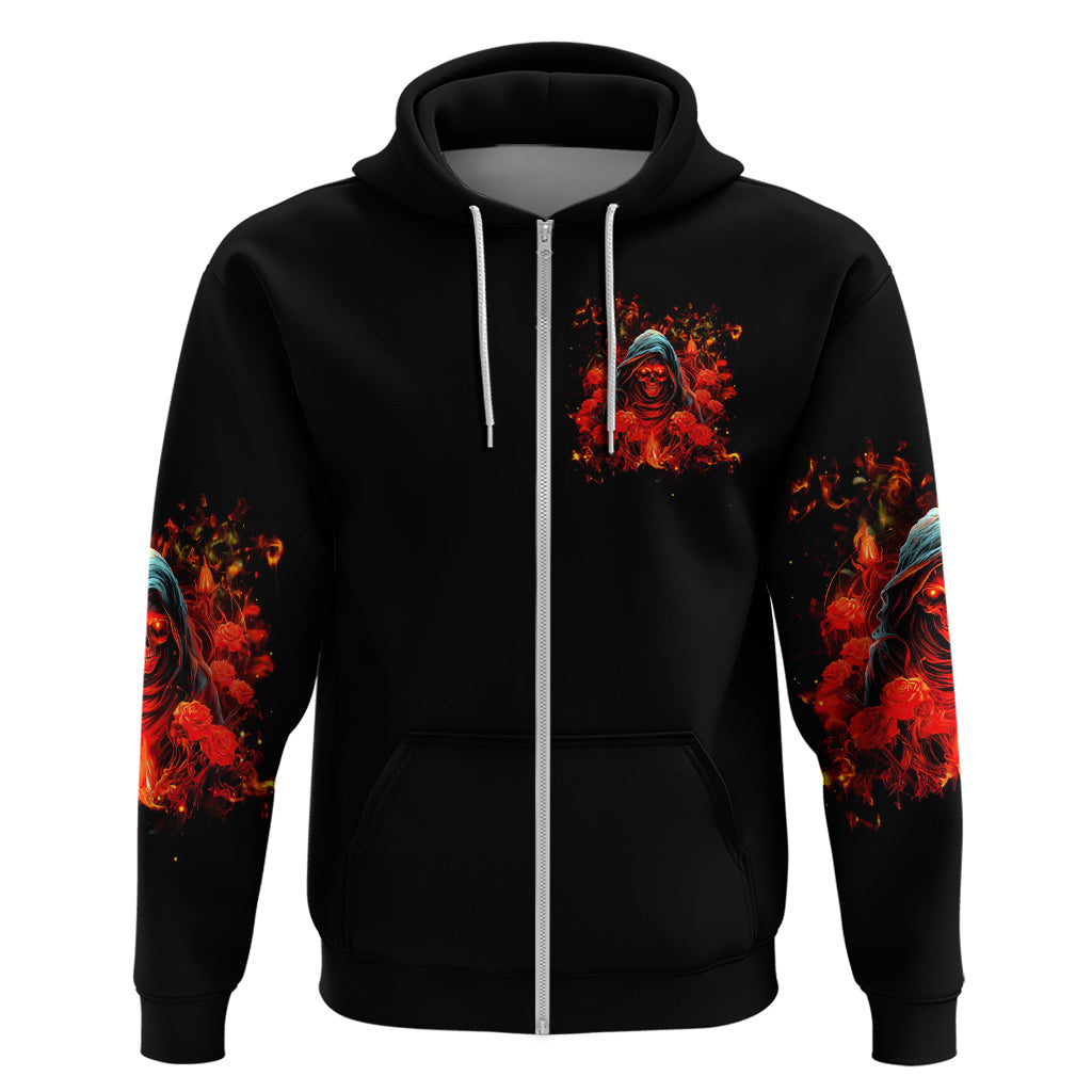 Rose Skull Hoodie Iam Sweet Girl But If You Piss Me Off DT01