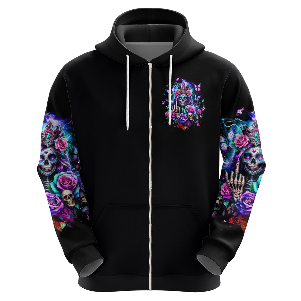 Fairy Skull Hoodie Bitch I'm Not A Princess I'm The Fucking Queen DT01