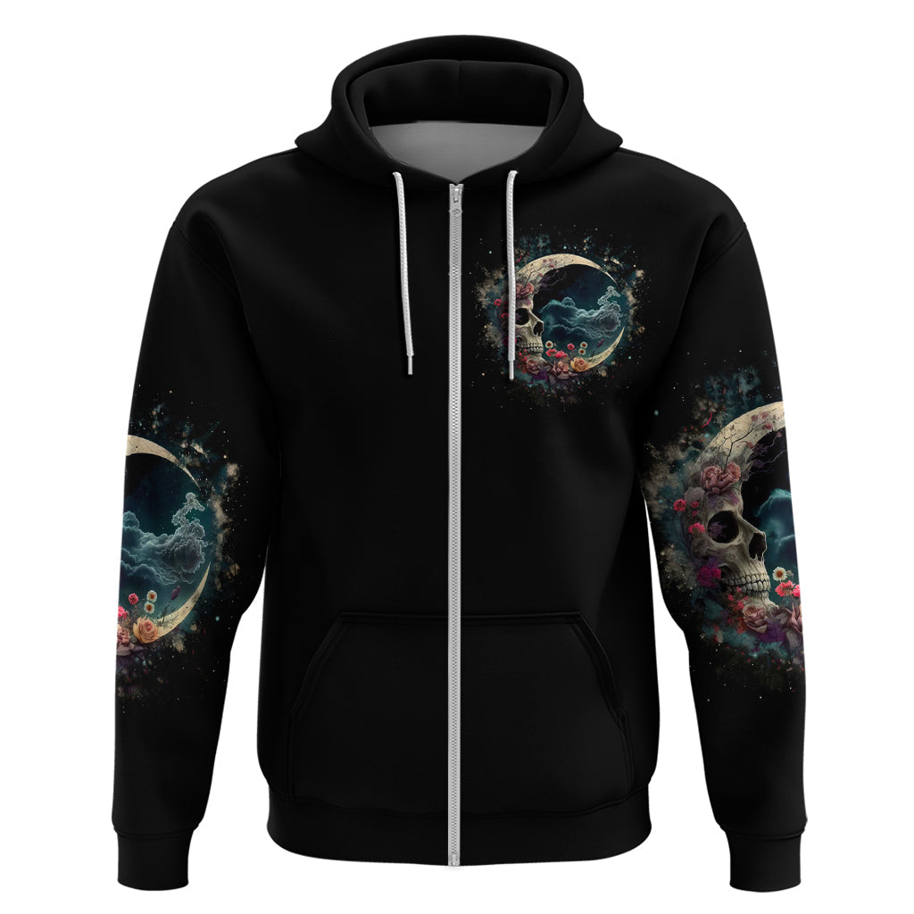 Moon Skull Hoodie Hello Darkness My Old Friend Moon DT01