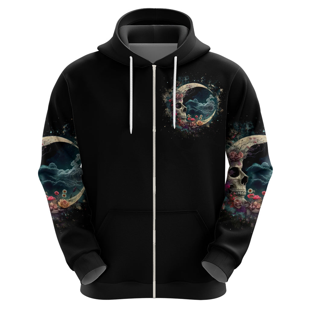 Moon Skull Hoodie Hello Darkness My Old Friend Moon DT01