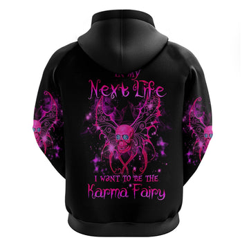 Fairy Skull Hoodie My Next Life I Want To Be Karma Fairy DT01