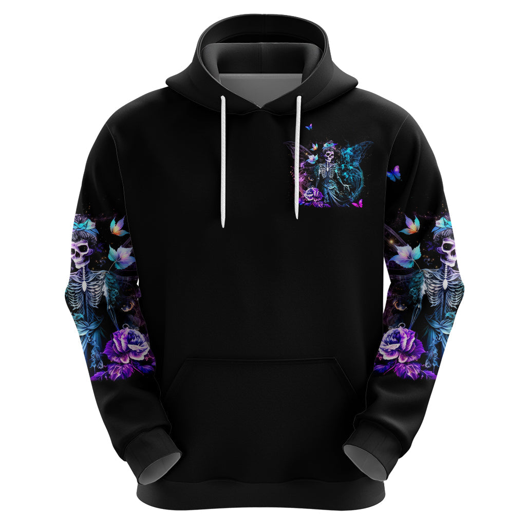 Dia De Los Muertos Skull Hoodie My Next Life I Want To Be Karma Fairy DT01