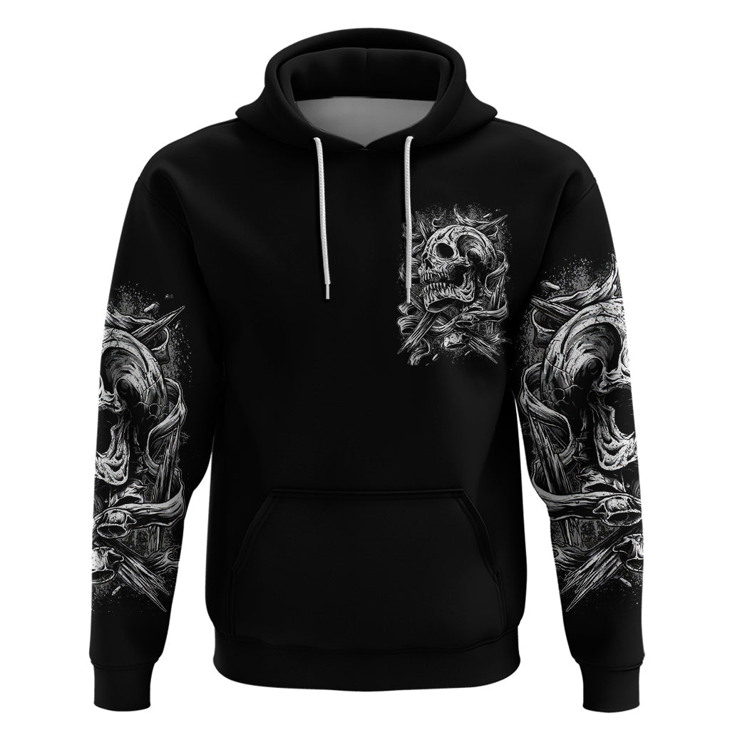 Three Skull Hoodie Stuck Between Idk Idc And Idgaf DT01