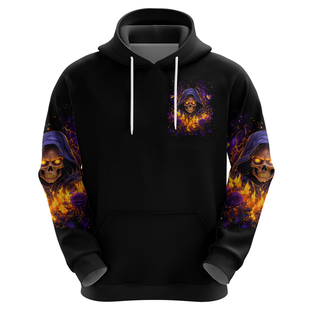 Flame Skull Hoodie I Talk I Smite But Be Careful When I Silent DT01