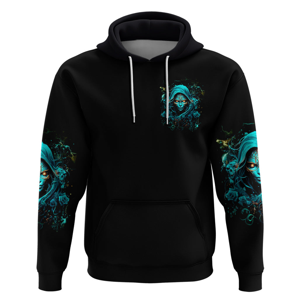 Lady Skull Hoodie Iam A Good Person But Don't Give Me Are To Show My Evil Side DT01