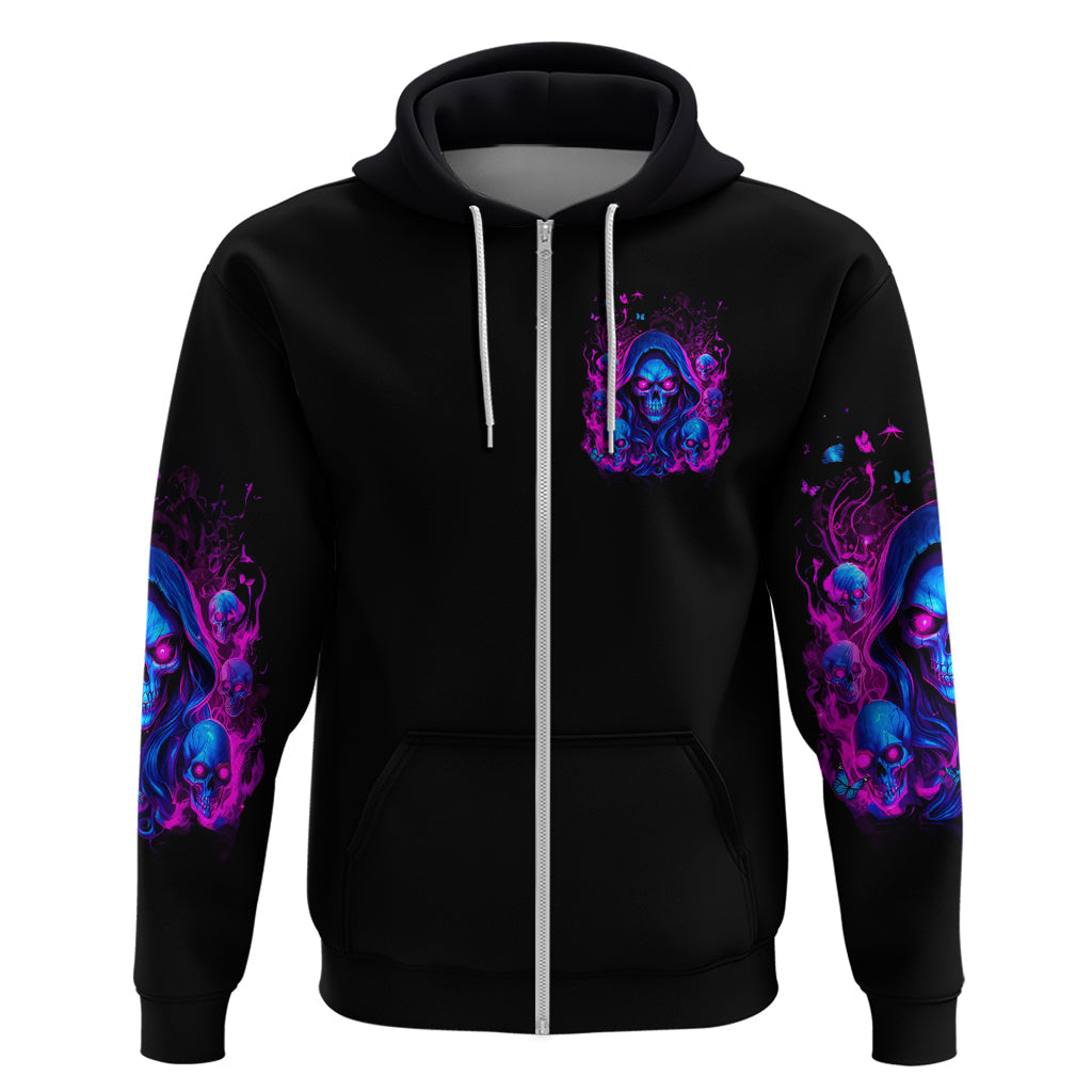 Flame Skull Hoodie The Good Girl In Me Got Tired Of The Bullshit DT01