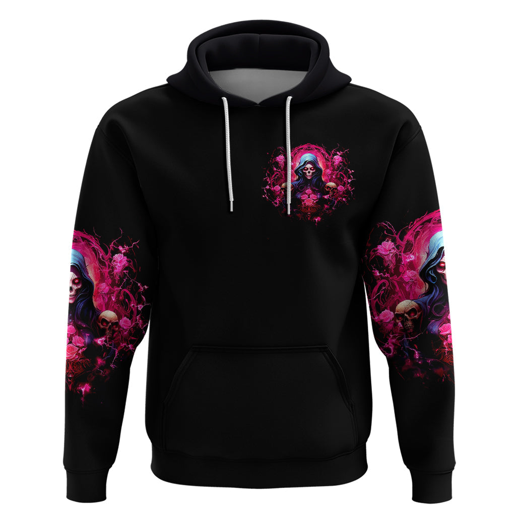 Rose Skull Hoodie I Hold A Beast An Angel And A Crazy Lady In Me DT01