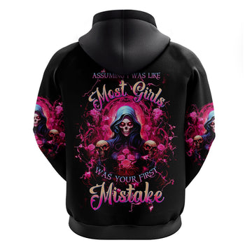 Rose Skull Hoodie I Hold A Beast An Angel And A Crazy Lady In Me DT01