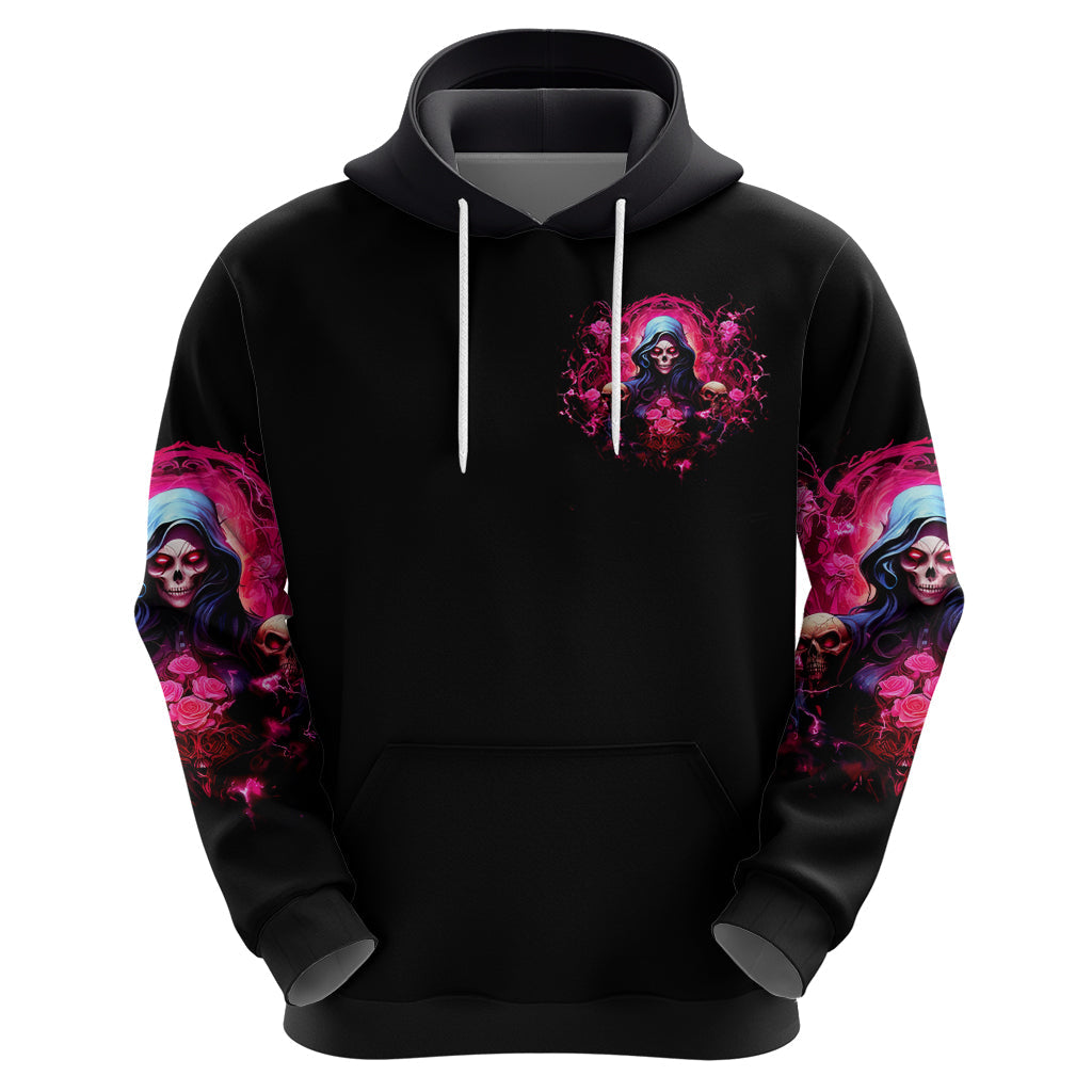 Rose Skull Hoodie I Hold A Beast An Angel And A Crazy Lady In Me DT01
