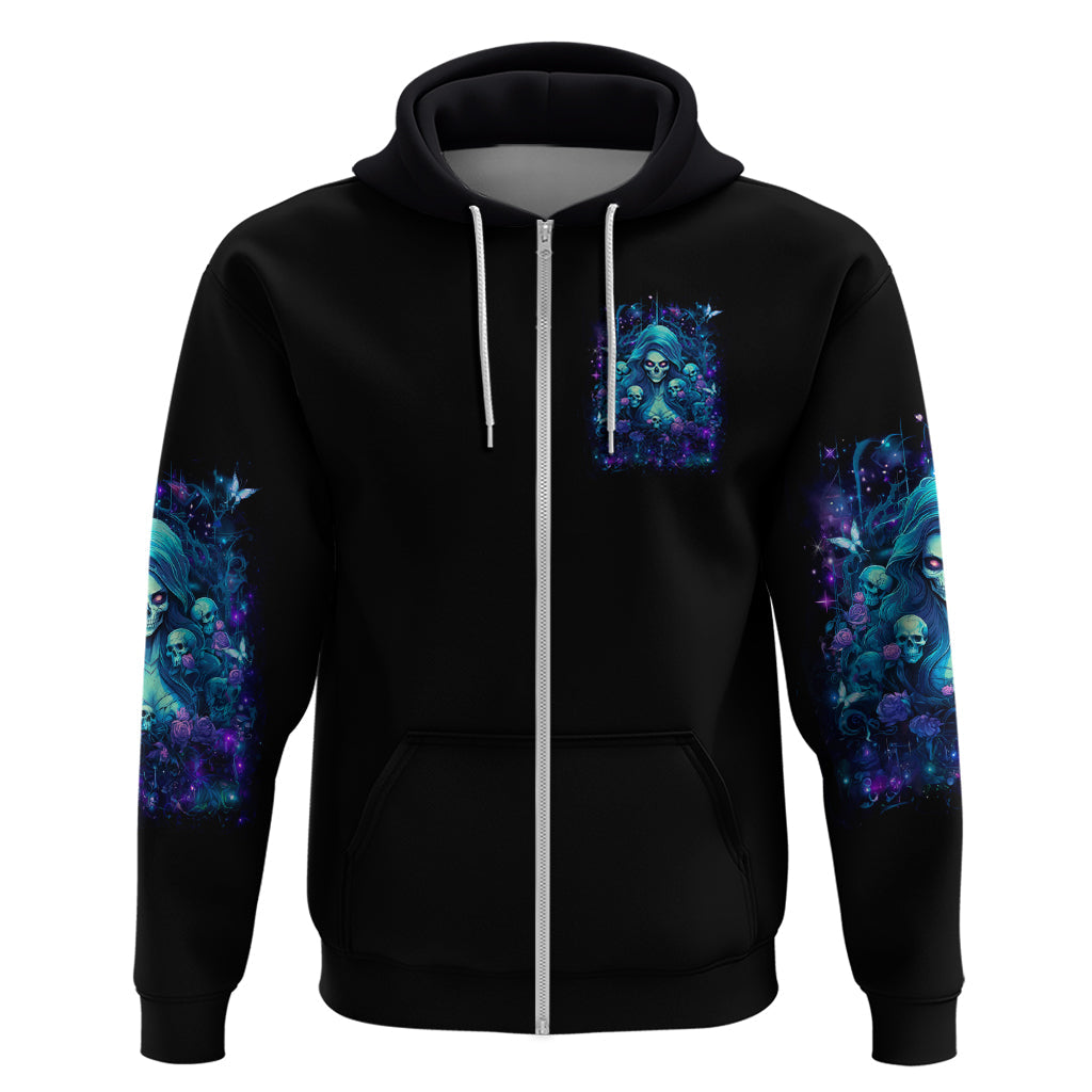 Flame Skull Hoodie If You Kick Me When I'm Down You Better Pray I Don't Get Up DT01