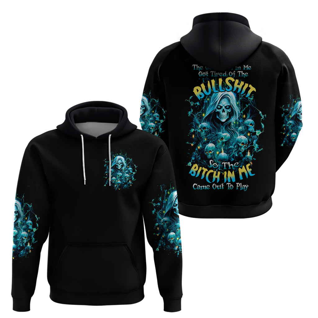 Irsh Girl Skull Hoodie Drink Up Bitch DT01