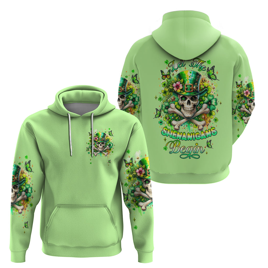 Irish Skull Hoodie Let The Shenanigans Begin DT01