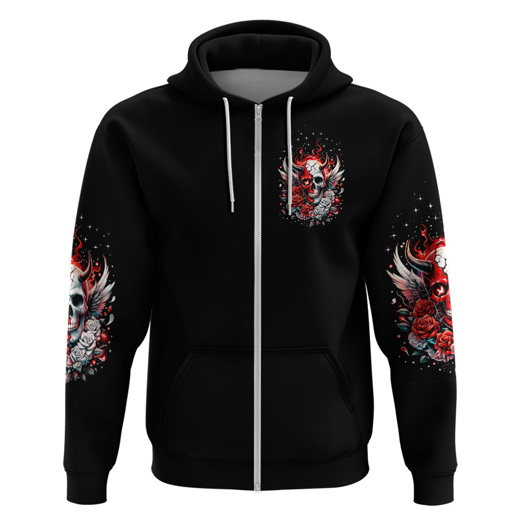 Devil Skull Hoodie In Every Angel A Demon Hides And In Every Demon An Angel Strides DT01