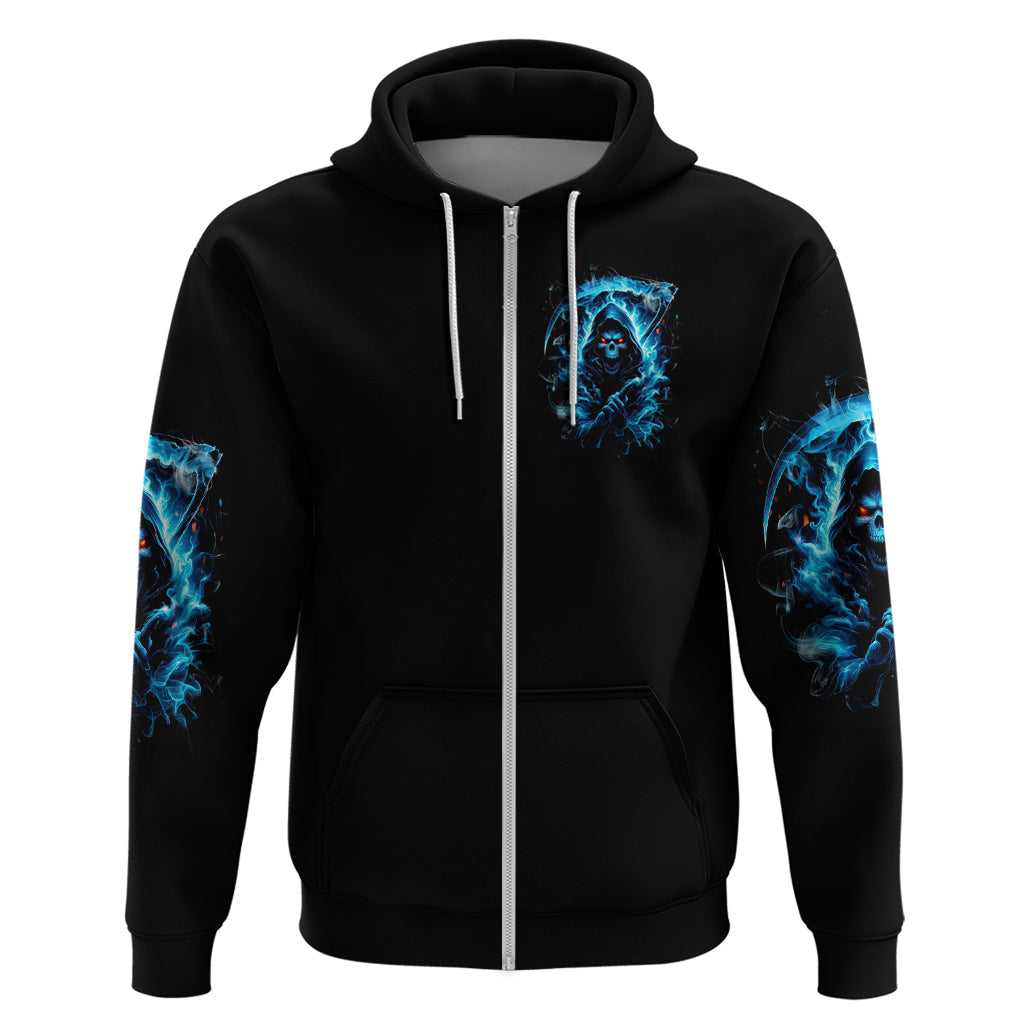 Skull Reaper Hoodie I Can't Go To Hell The Devil Still Has A Restraining Order Against Me DT01