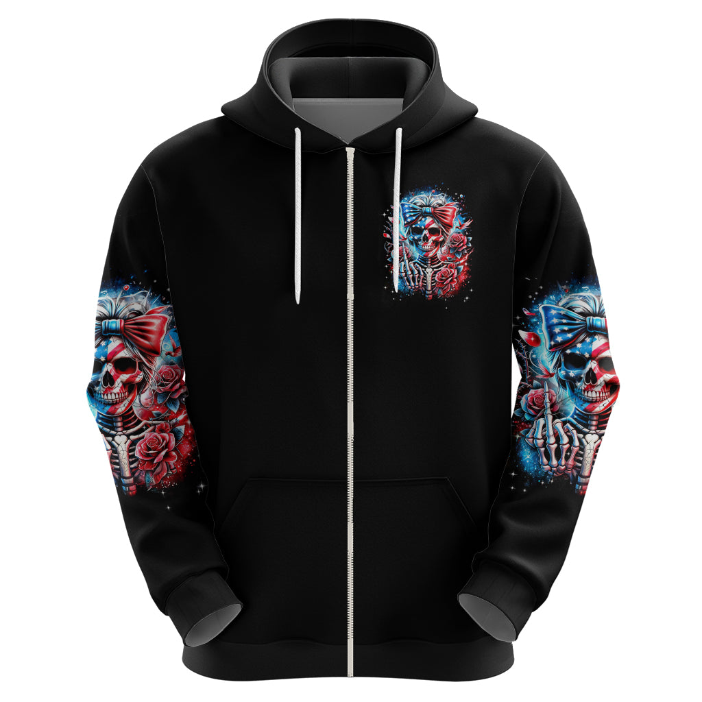 Lady Skull Hoodie Yes I'm A Bitch But Not Your DT01