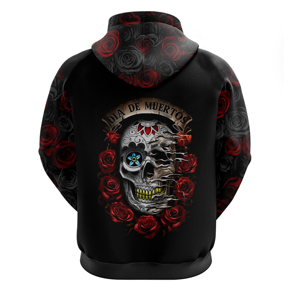 Dia De Muertos Hoodie Day Of The Death Rose Skull DT01