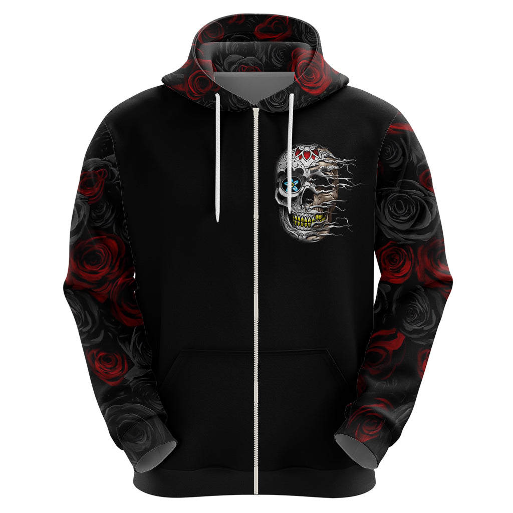 Dia De Muertos Hoodie Day Of The Death Rose Skull DT01