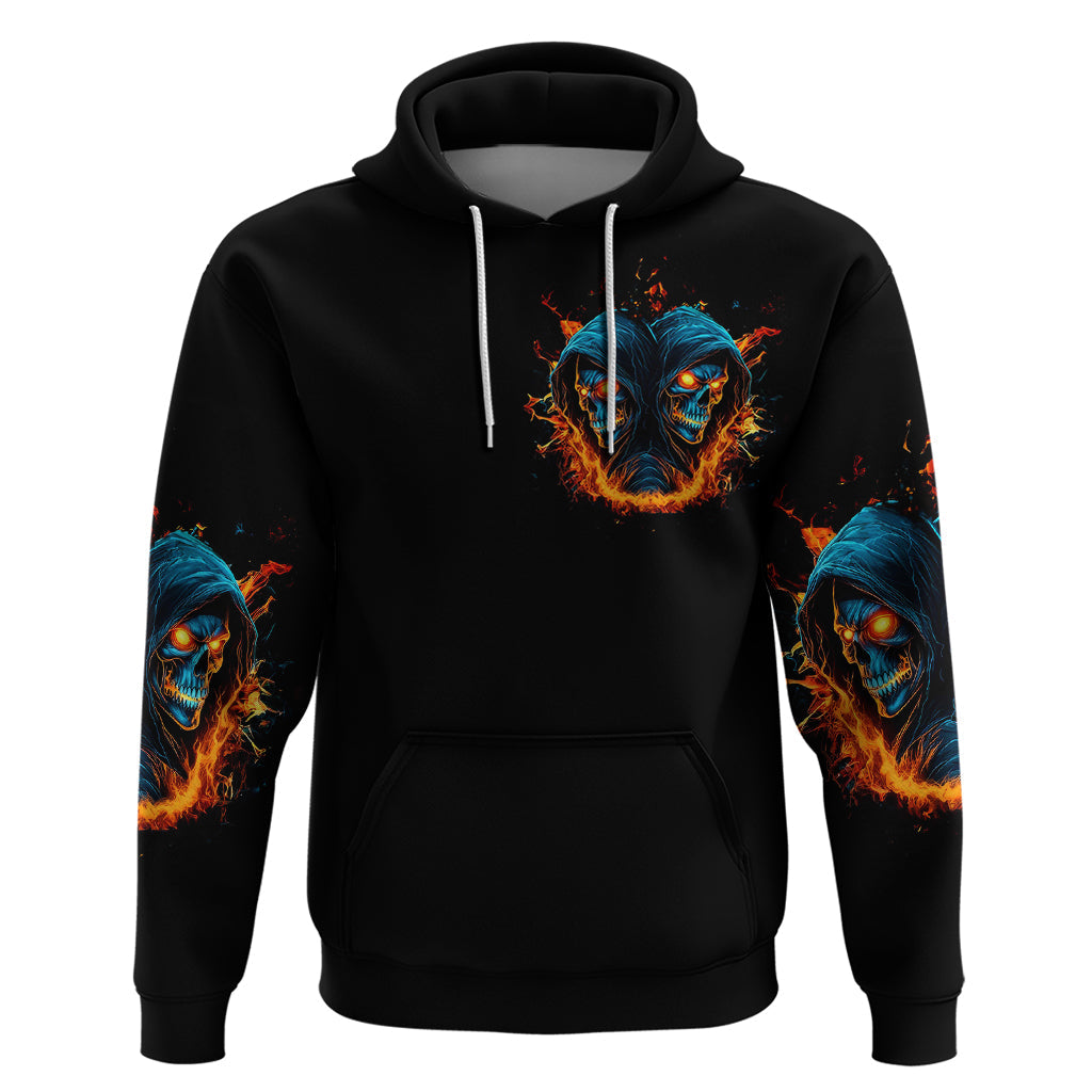 Double Fire Skull Hoodie I Have 3 Side Quite Funny And The Side You Never Want To See DT01