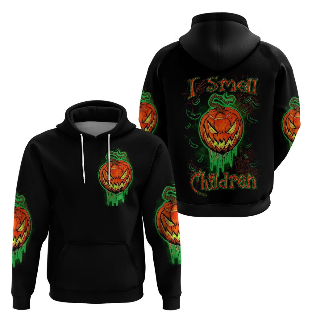 Jack O Lantern Skull Hoodie I Smell Children DT01