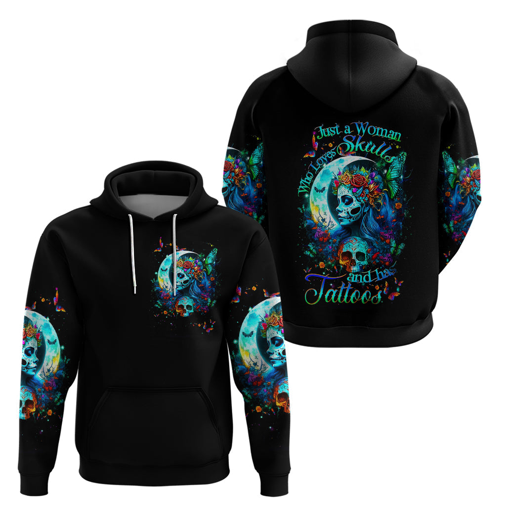 Fairy Skull Hoodie Just The Woman Who Loves Skull And Tattoo DT01
