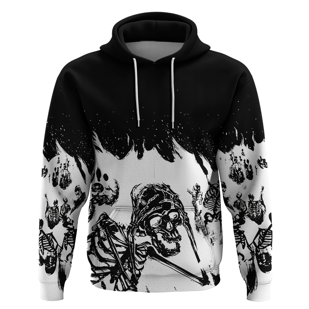 Fire Skull Hoodie Scream In Fire DT01