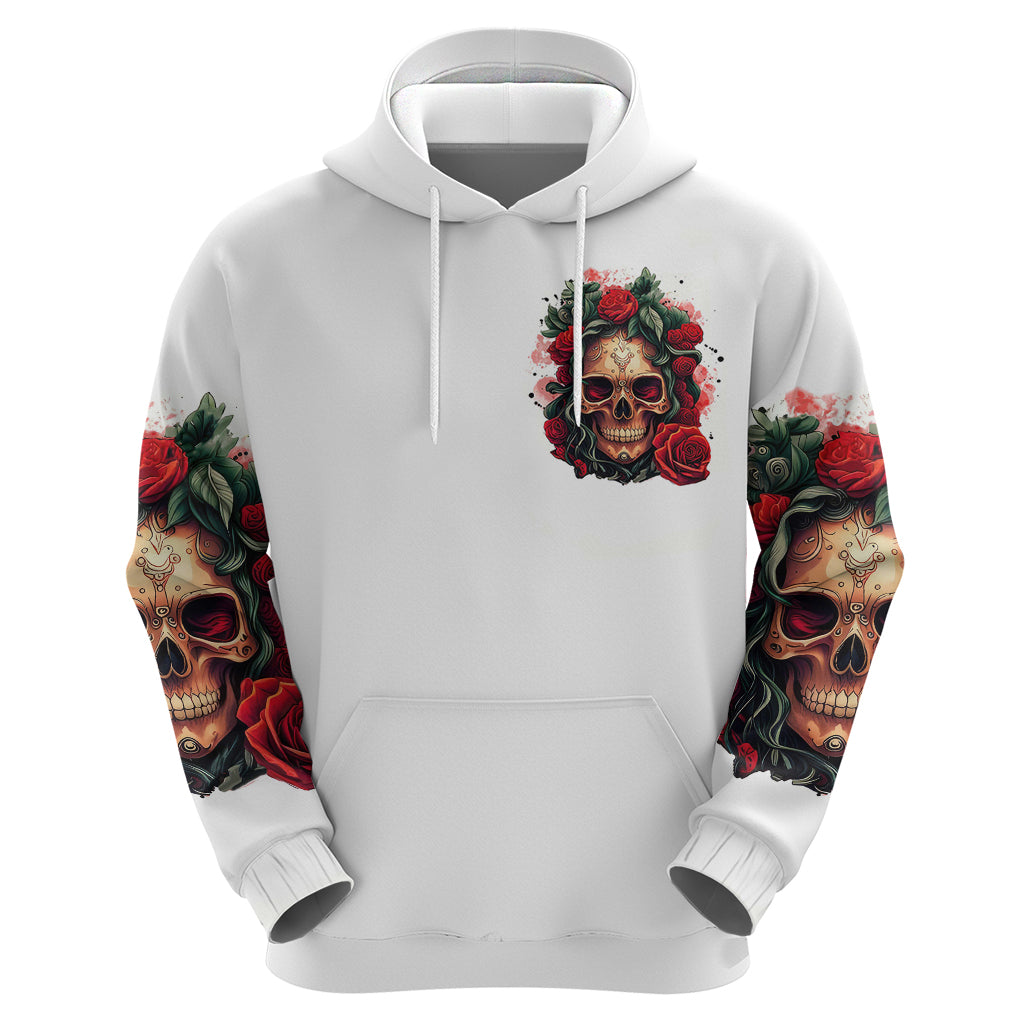 Rose Skull Hoodie Some Girl Wear Pink Real Girl Wear Ink DT01