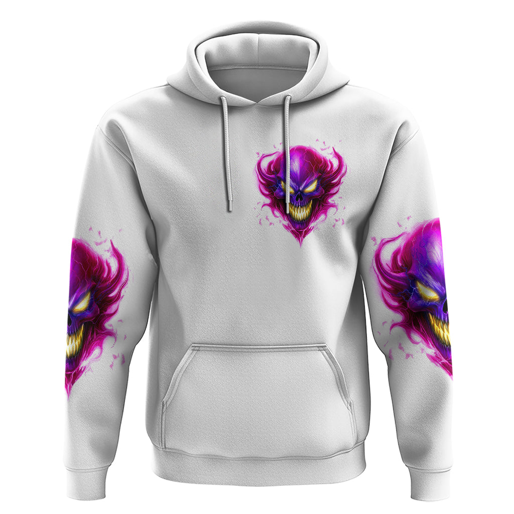Flame Skull Hoodie Walk Away I Have Anger Issues And Dislike For Stupod People DT01