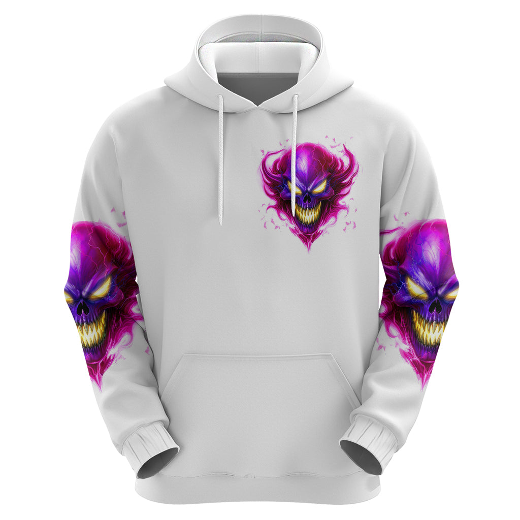Flame Skull Hoodie Walk Away I Have Anger Issues And Dislike For Stupod People DT01