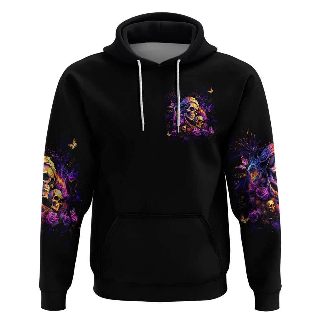 Irish Skull Hoodie Good Girl Drinve Wine, Badass Girl Chug Beer DT01