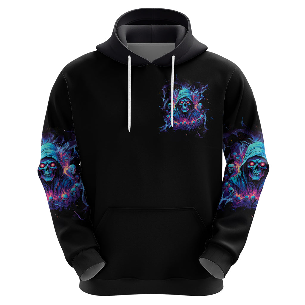 Reaper Skull Hoodie When I Was Born The Devil Said Oh Shit Competition DT01