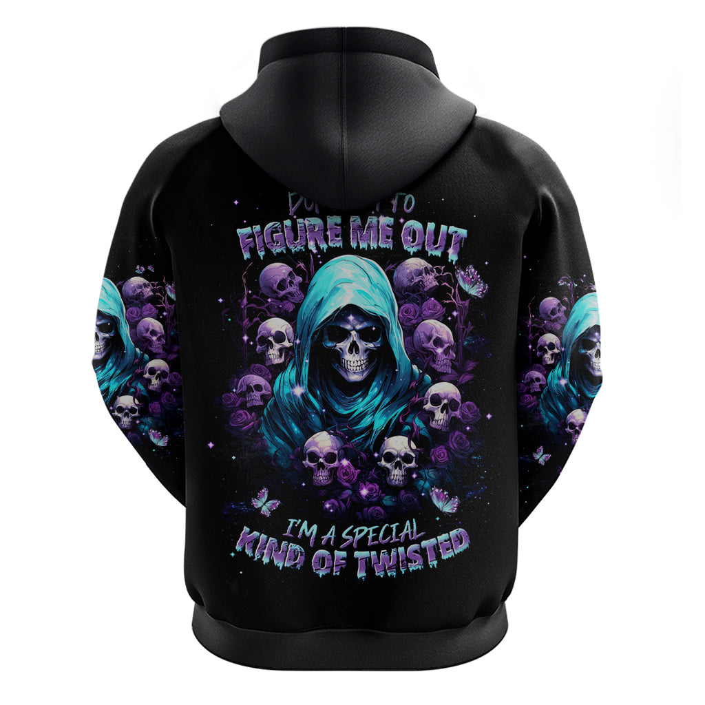 Reaper Skull Hoodie Don't Try To Figure Me Out DT01