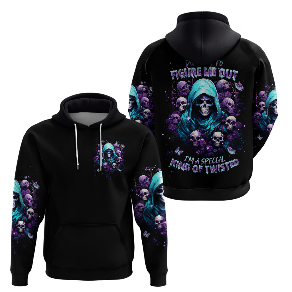Reaper Skull Hoodie Don't Try To Figure Me Out DT01
