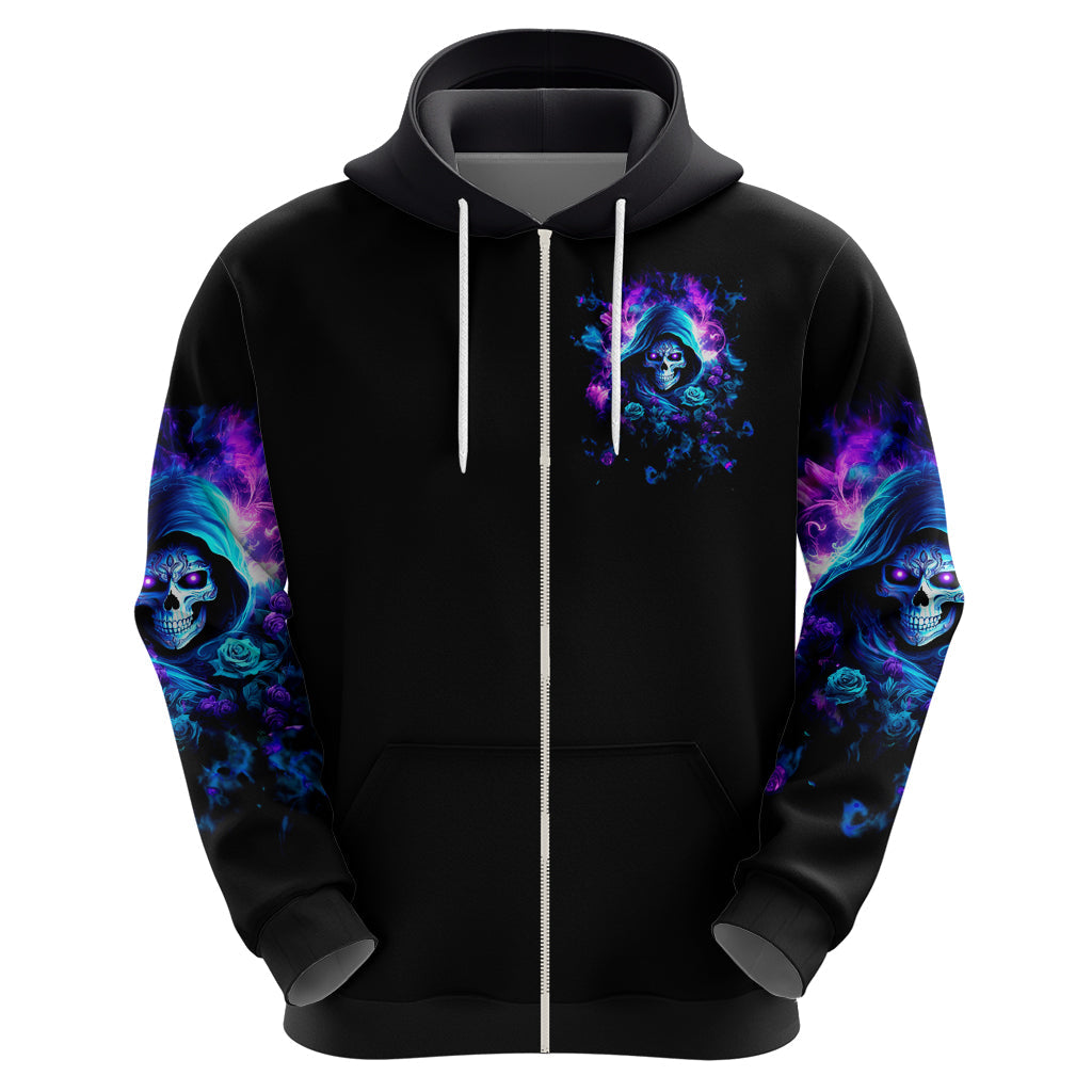 Rose Skull Hoodie If My Mouth Doesn't Say It DT01