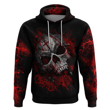 Skull Hoodie Bloody Skull Scream DT01
