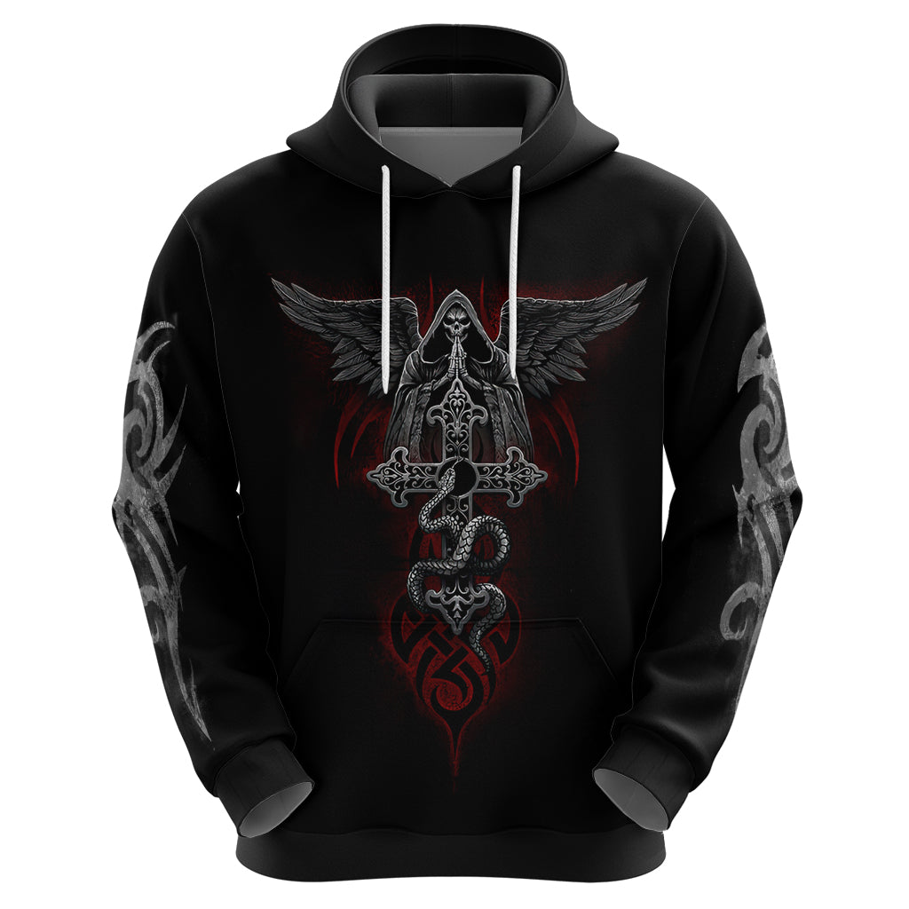 Skull Hoodie Cross Snake Bloody Skull DT01