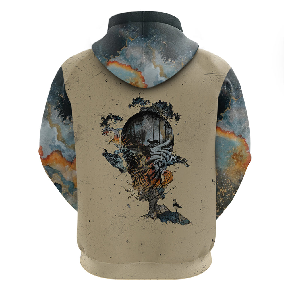 Skull Hoodie Hello Darkness My Old Friend DT01