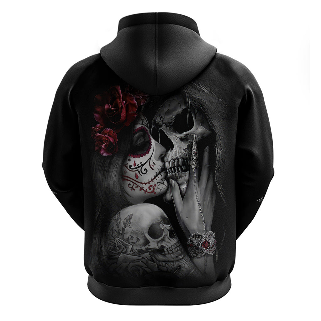 Skull Hoodie Death Angel And Da de Muertos Girl DT01