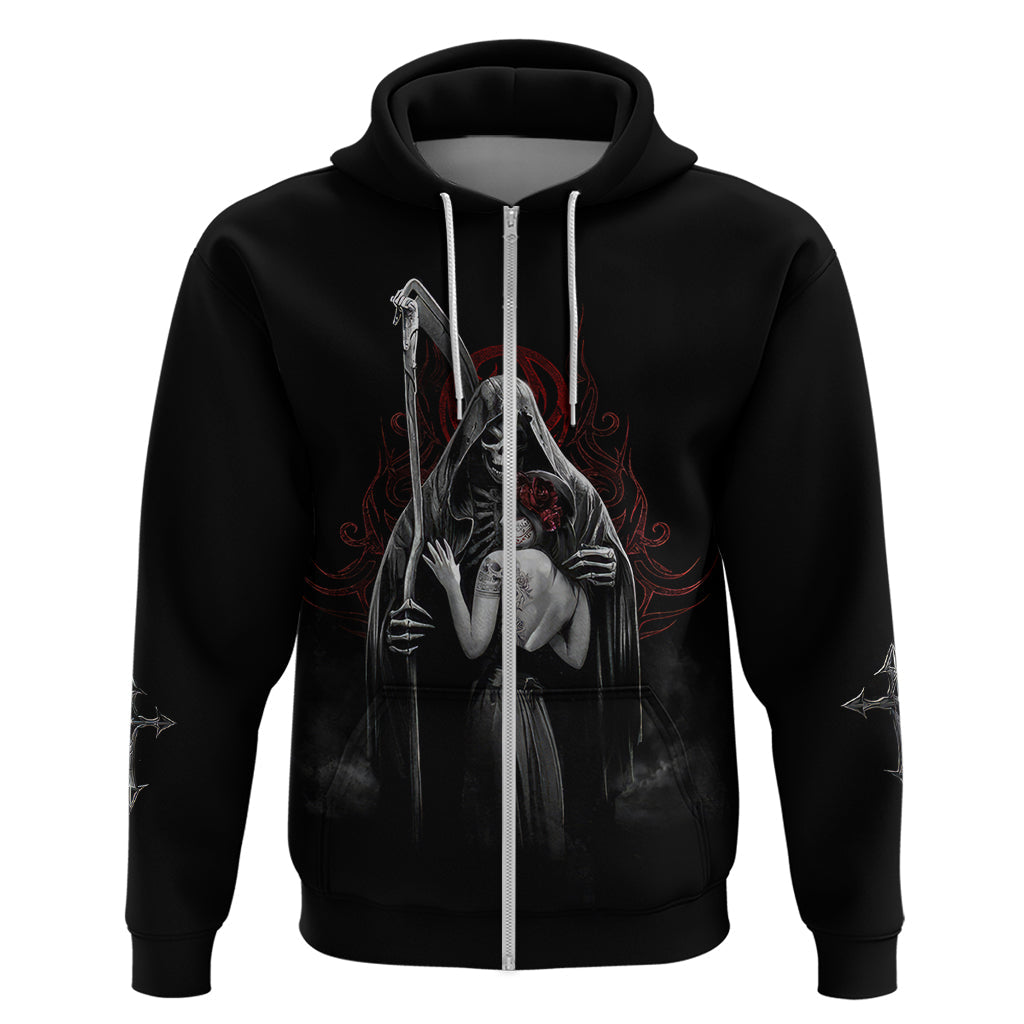 Skull Hoodie Death Angel And Da de Muertos Girl DT01