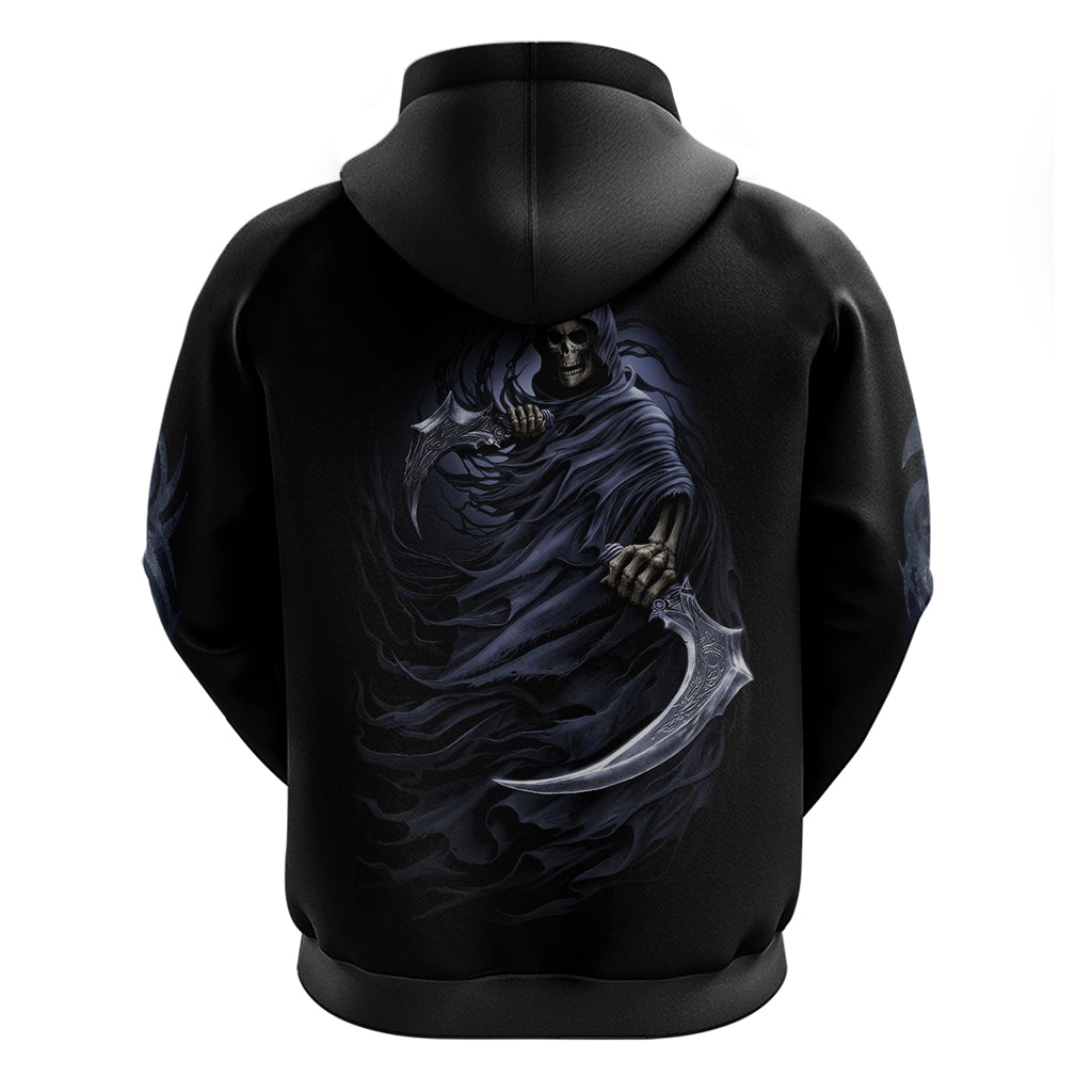 Skull Hoodie Purple Death Reaper DT01