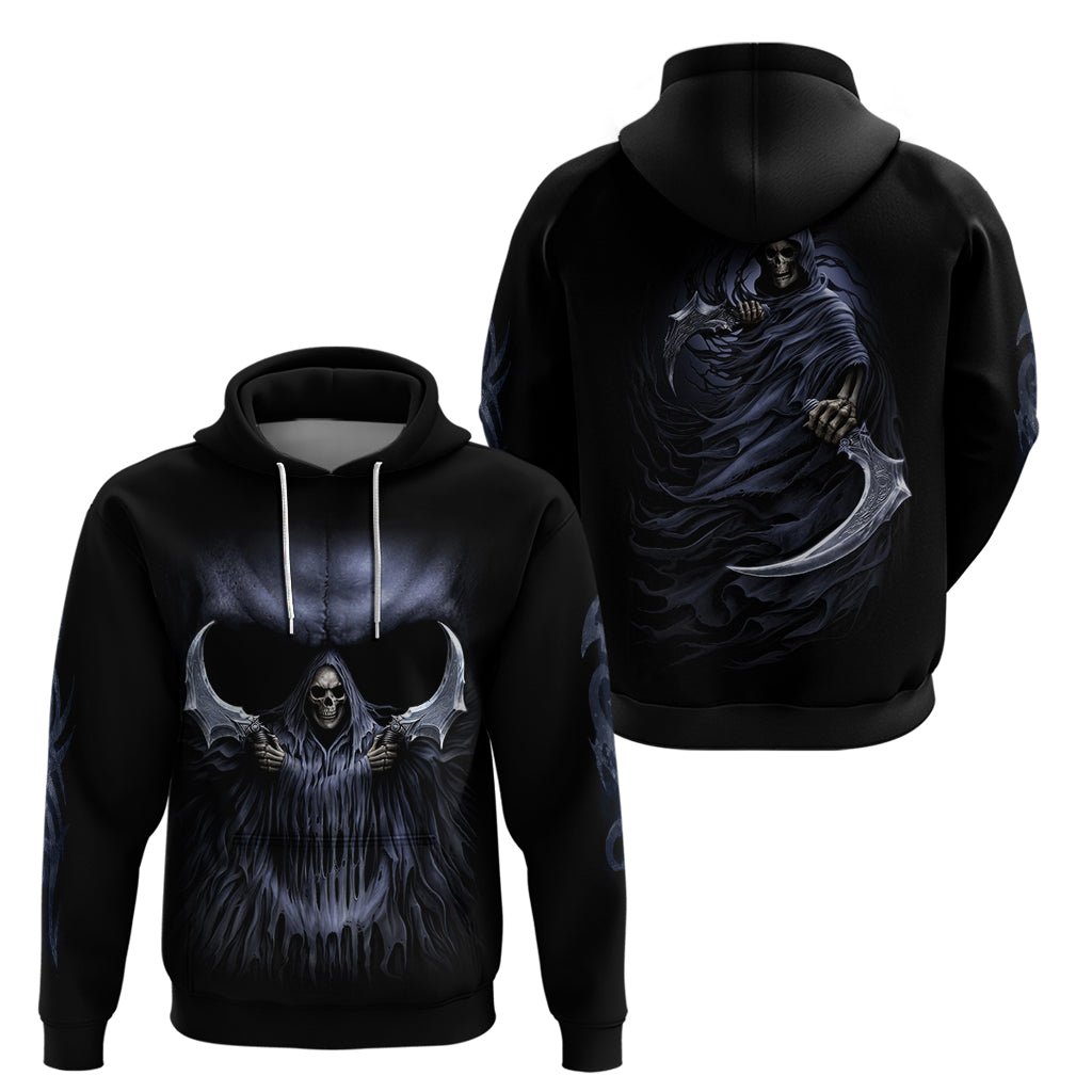 Skull Hoodie Purple Death Reaper DT01