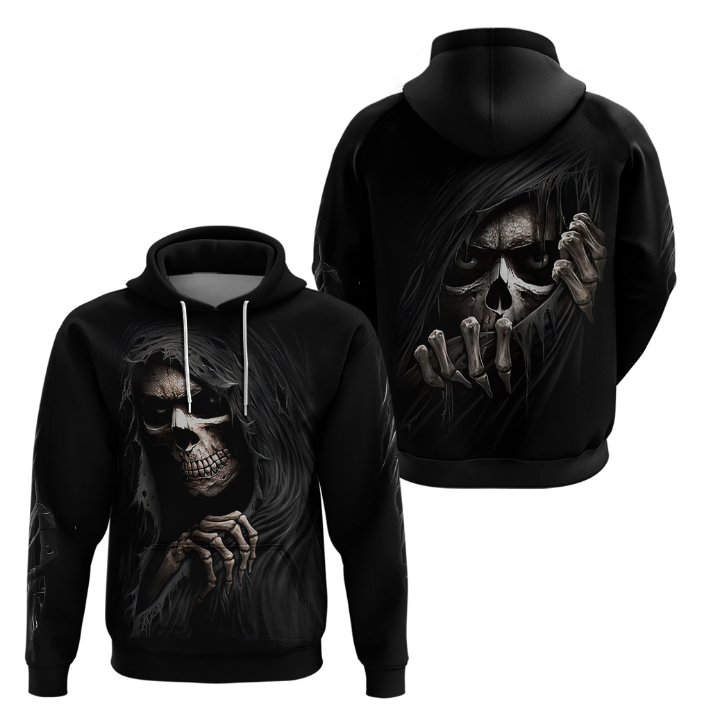 Skull Hoodie Evil Skeleton Look Inside DT01