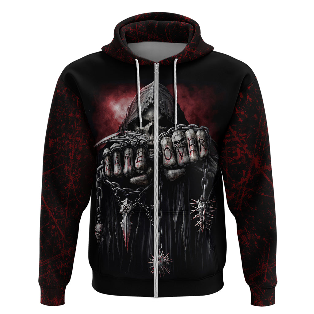 Skull Hoodie Death Skull Game Over DT01