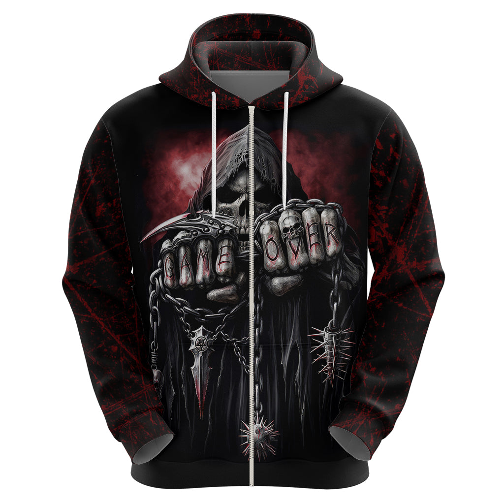 Skull Hoodie Death Skull Game Over DT01