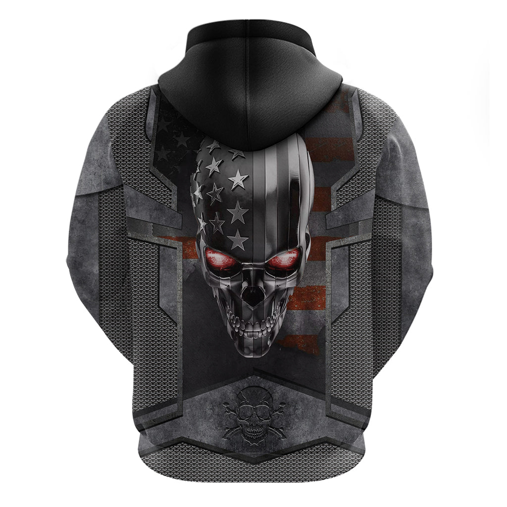 Skull Hoodie Metal Head Skull American DT01
