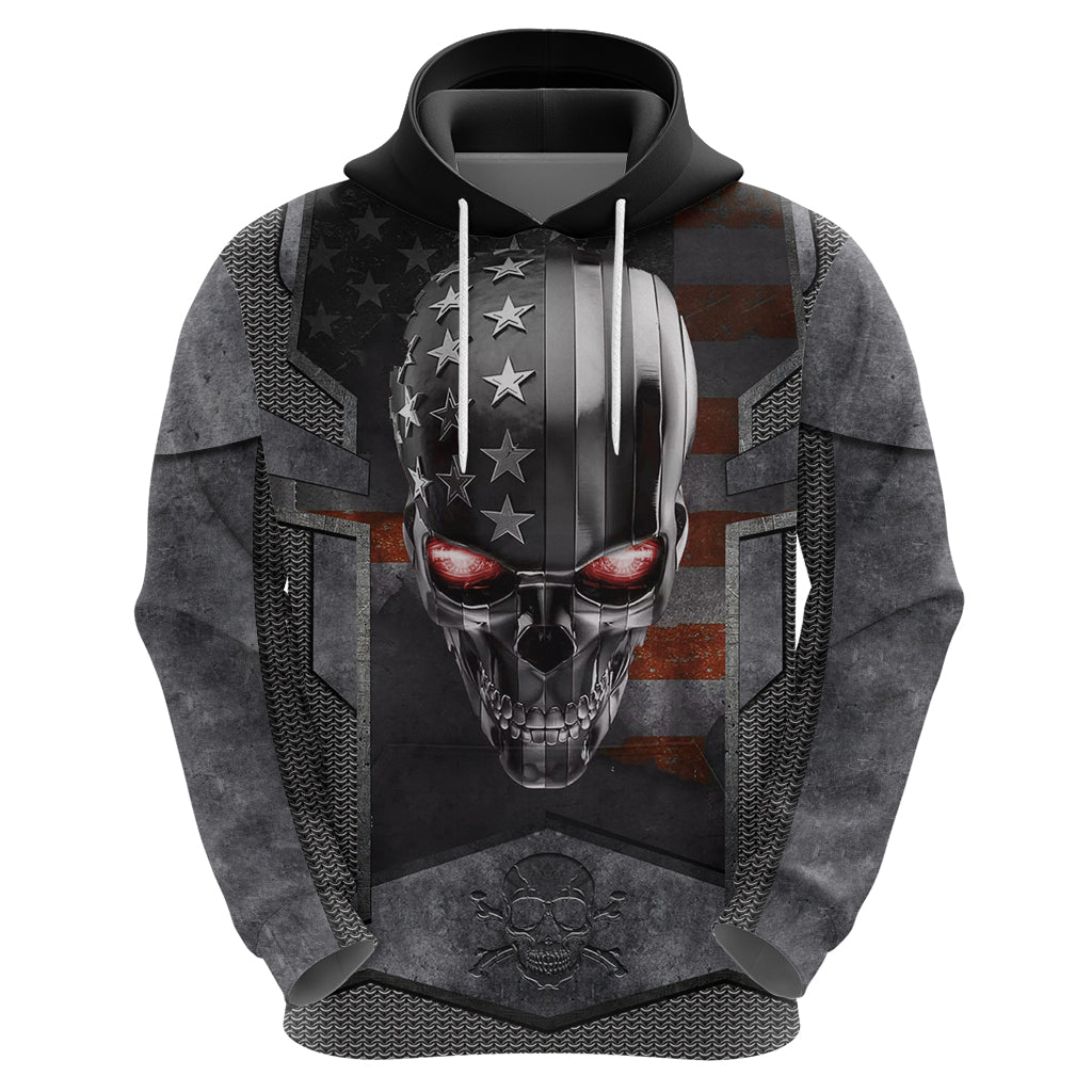 Skull Hoodie Metal Head Skull American DT01
