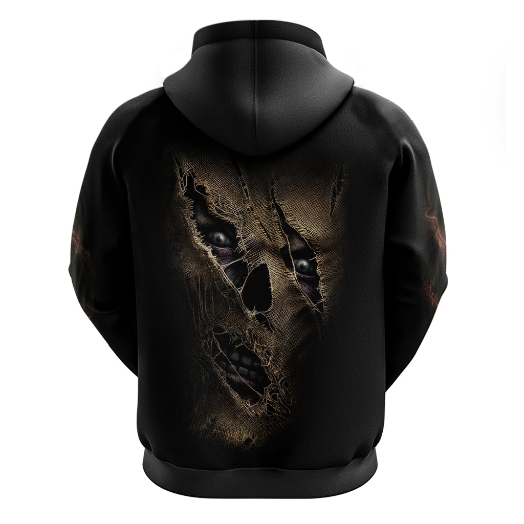Skull Hoodie Mummy Face Inside DT01