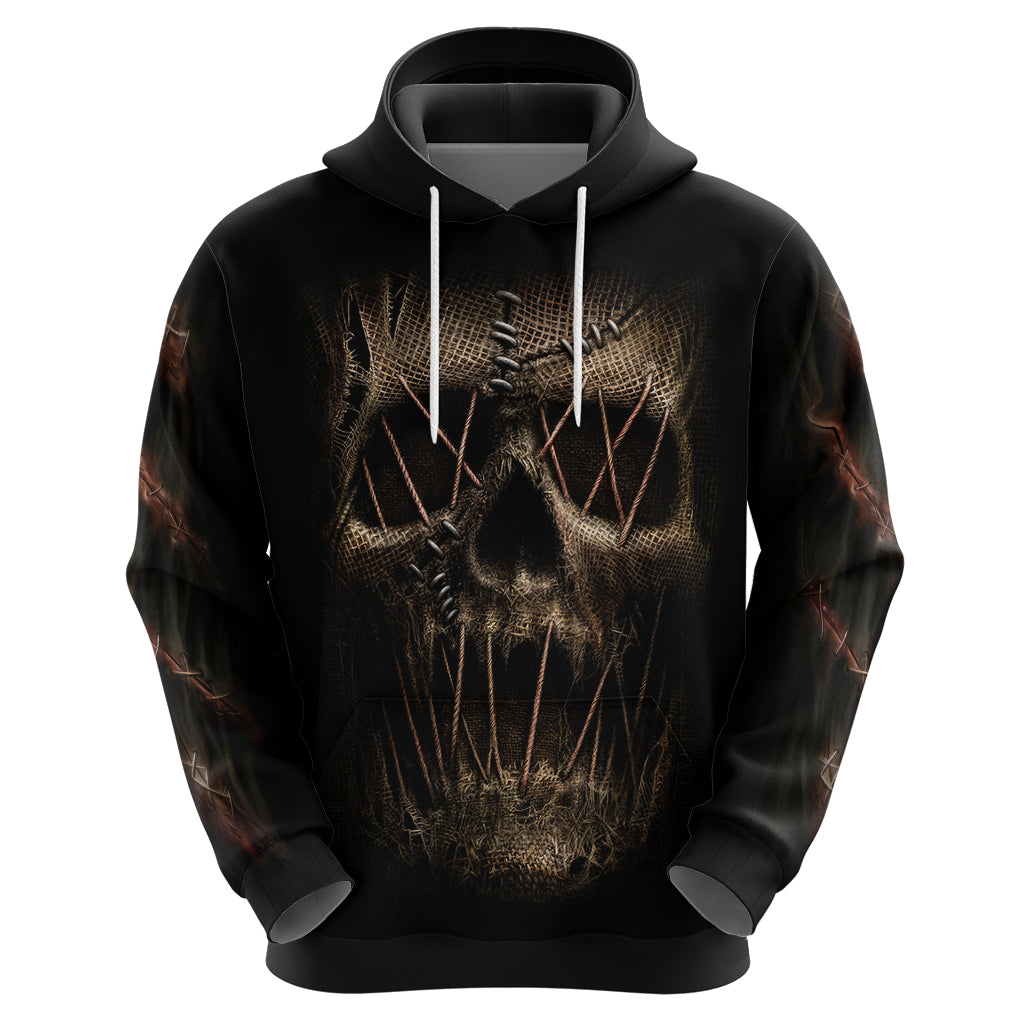 Skull Hoodie Mummy Face Inside DT01