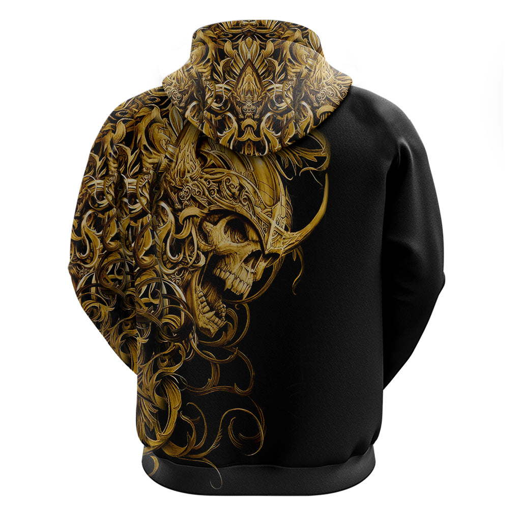 Skull Hoodie Golden Warrior Royal DT01