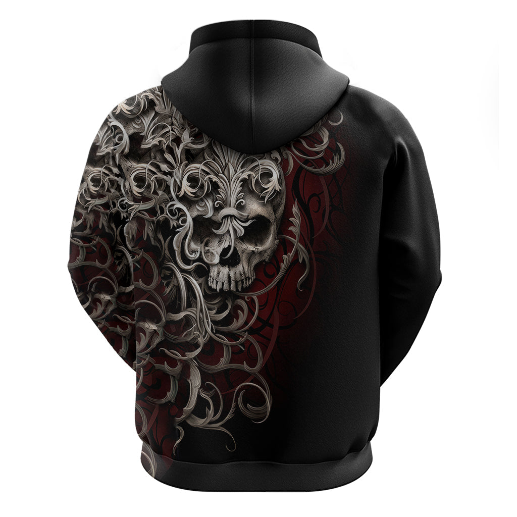Skull Hoodie Silver Warrior Royal DT01